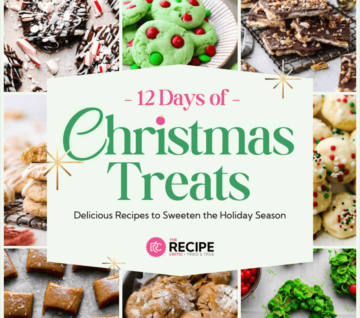Dinner decisions = exhausting. These free printable recipe ebooks are packed with my go-to recipes — the ones I make on repeat. Quick dinners, seasonal treats, family favorites, even dessert. Just print, save, and use whenever you need ideas fast. Christmas Treats Ebook Graphic.